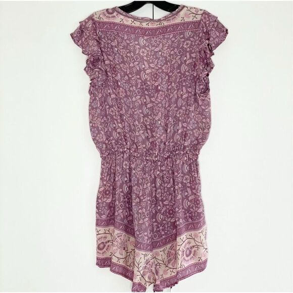 Spell & The Gypsy Collective Dahlia Playsuit Romper in Mulberry Purple – Size Sm - Picture 7 of 12